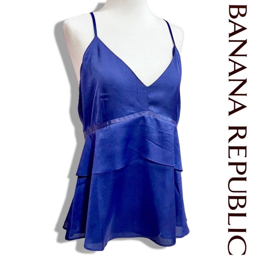 *NWT* BANANA REPUBLIC Peplum‎ Layered Cami - Picture 3 of 9